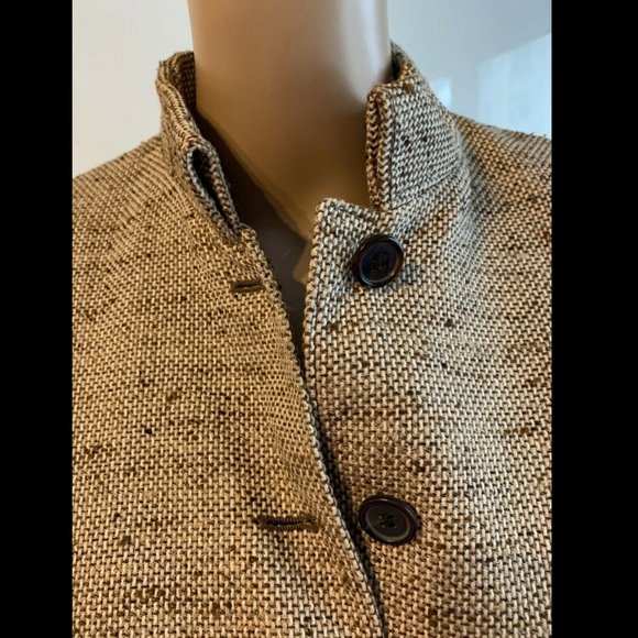 VALENTINO SUIT WOMEN'S VINTAGE BROWN CREAM BELT 6 - Picture 5 of 8